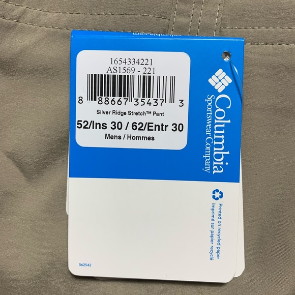 Columbia | Men’s Silver Ridge Stretch Pants - 52x30 - Picture 11 of 15